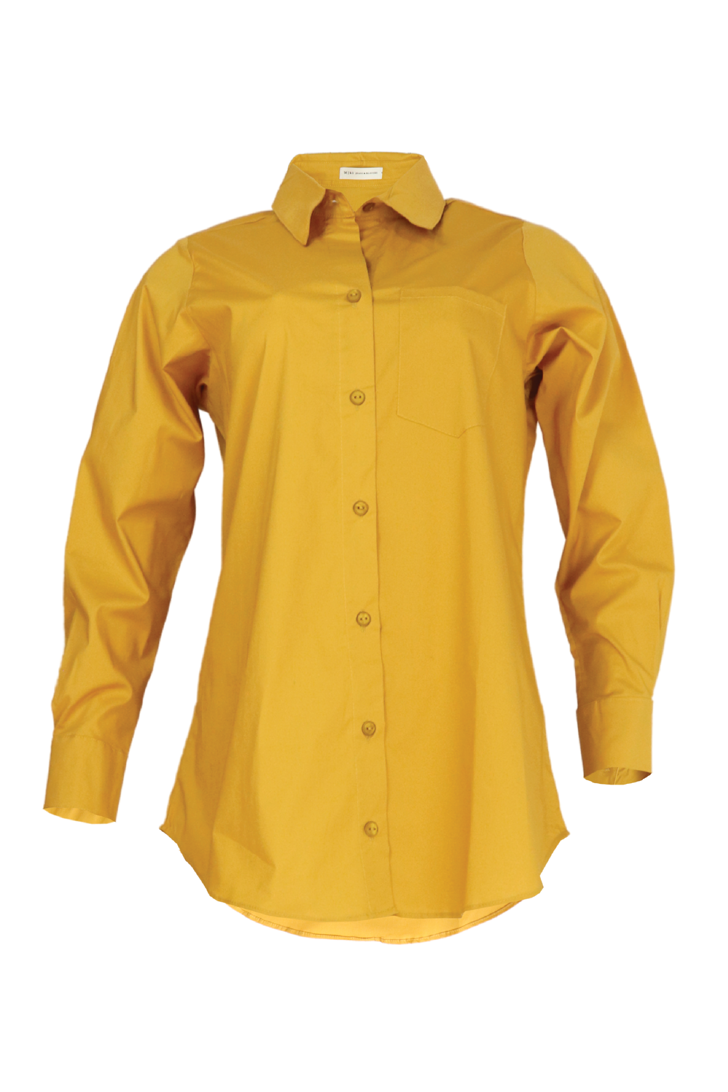 Camisa manga larga color mostaza