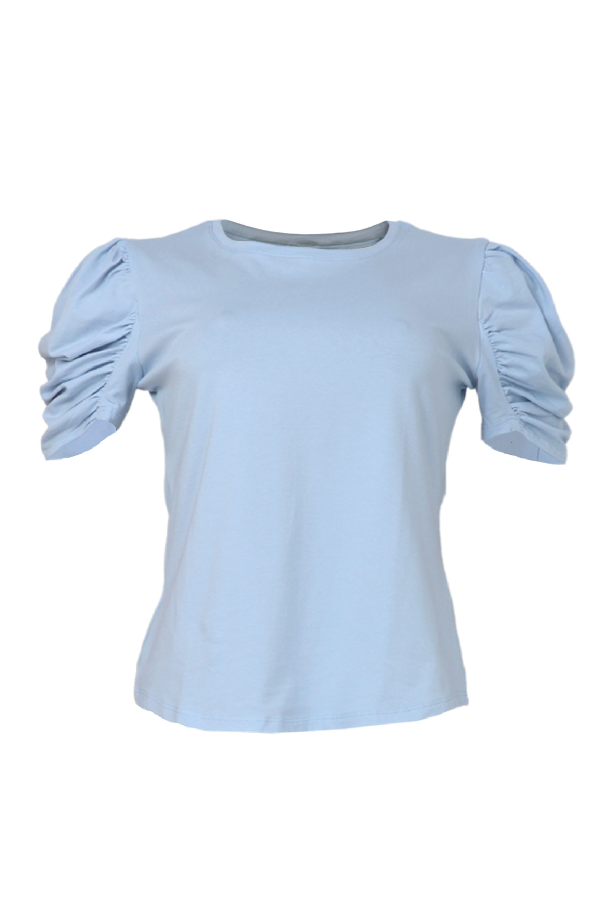 Camiseta azul claro con mangas puff