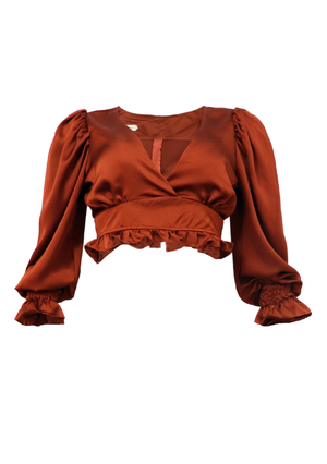 Crop top terracota 