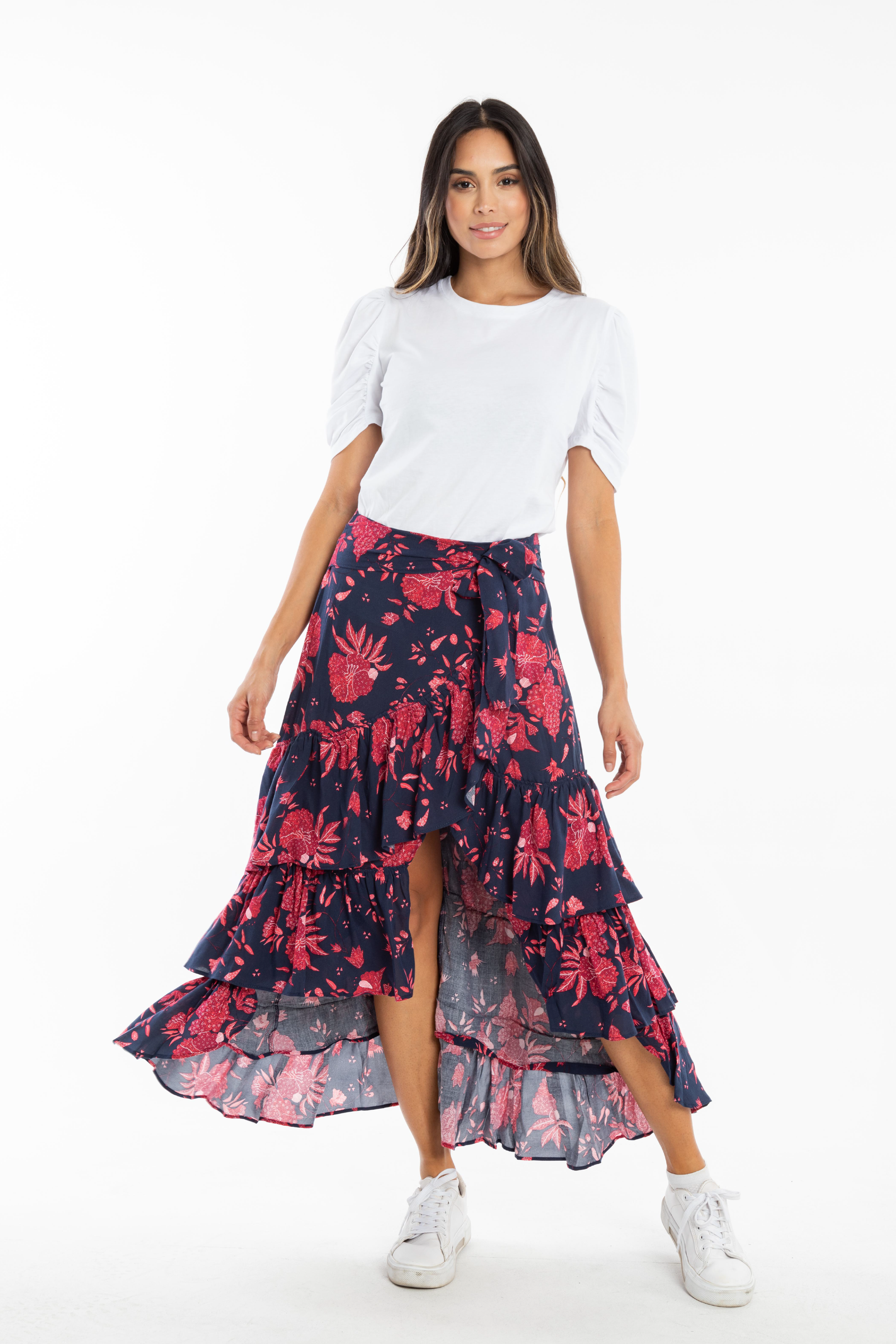 Falda para mujer estampada