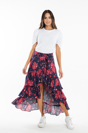 Falda para mujer estampada
