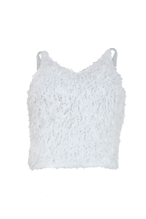 Blusa blanca para mujer con textura
