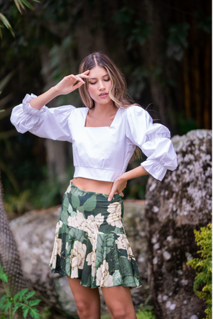 Minifalda estampada para mujer
