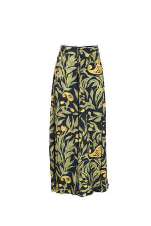 pantalón palazzo fondo negro