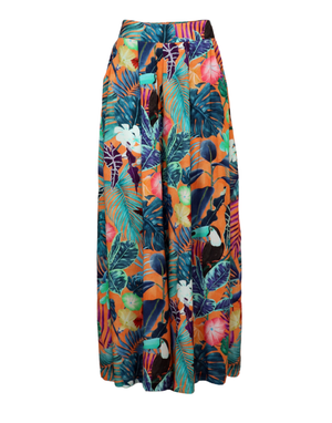 Pantalón palazzo naranja