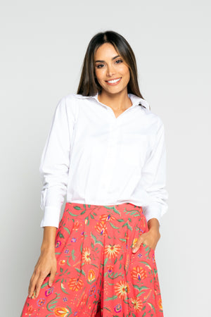 Pantalón palazzo con bolsillos