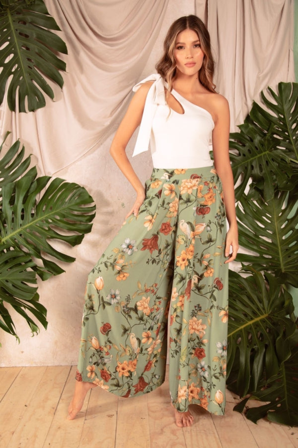 Pantalón palazzo Botánica