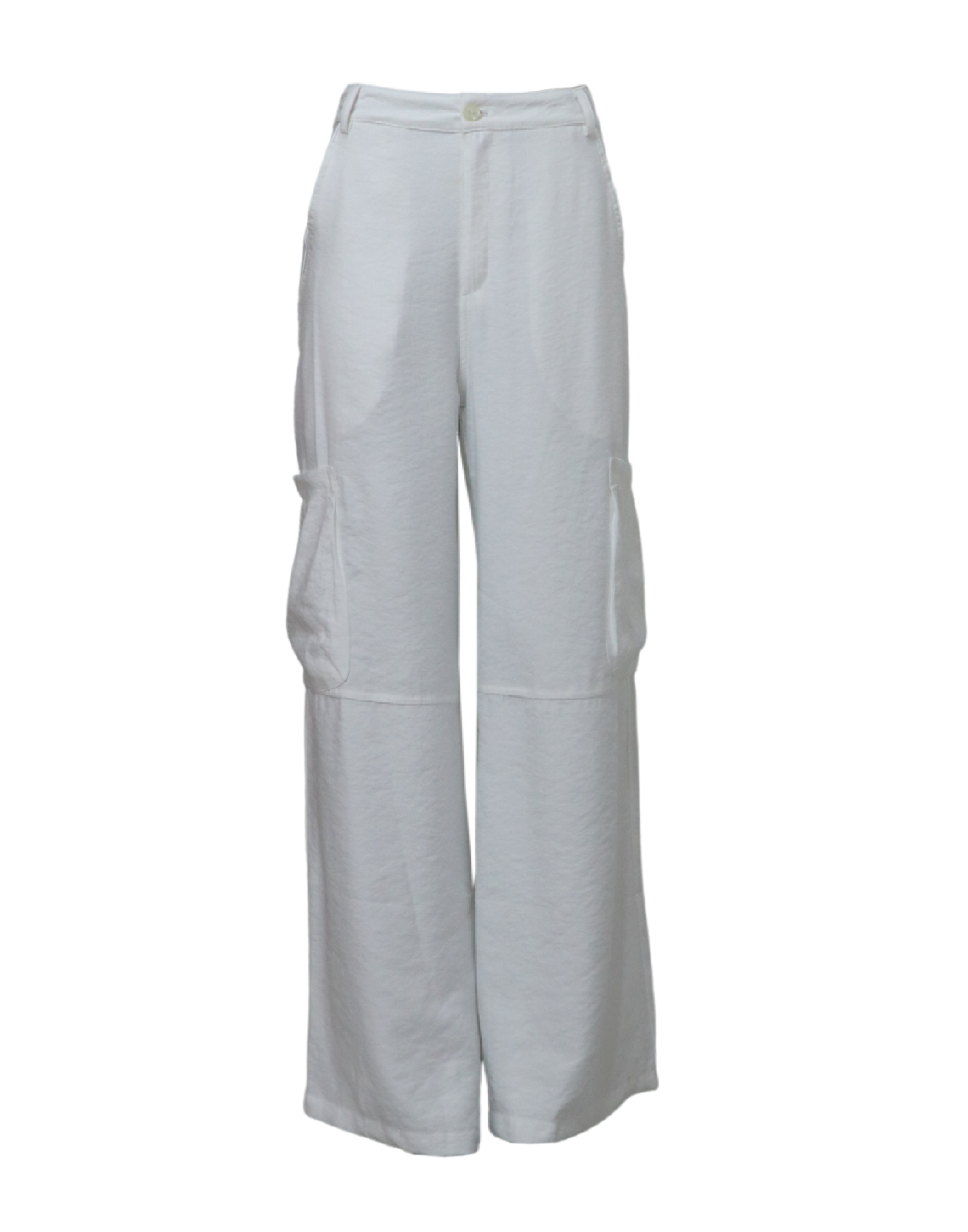 pantalón cargo color blanco