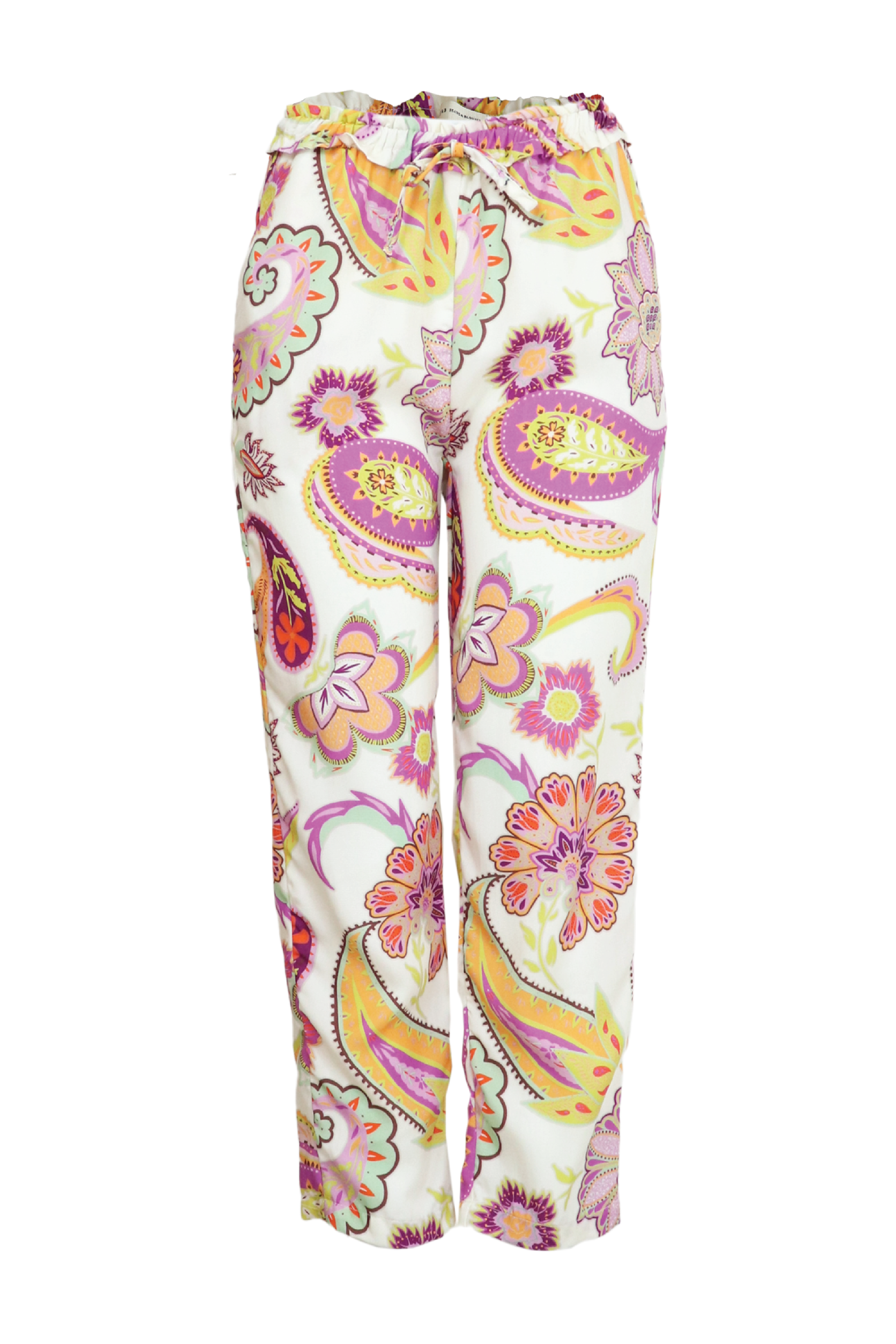 Pantalón estampado con resorte en la parte de arriba