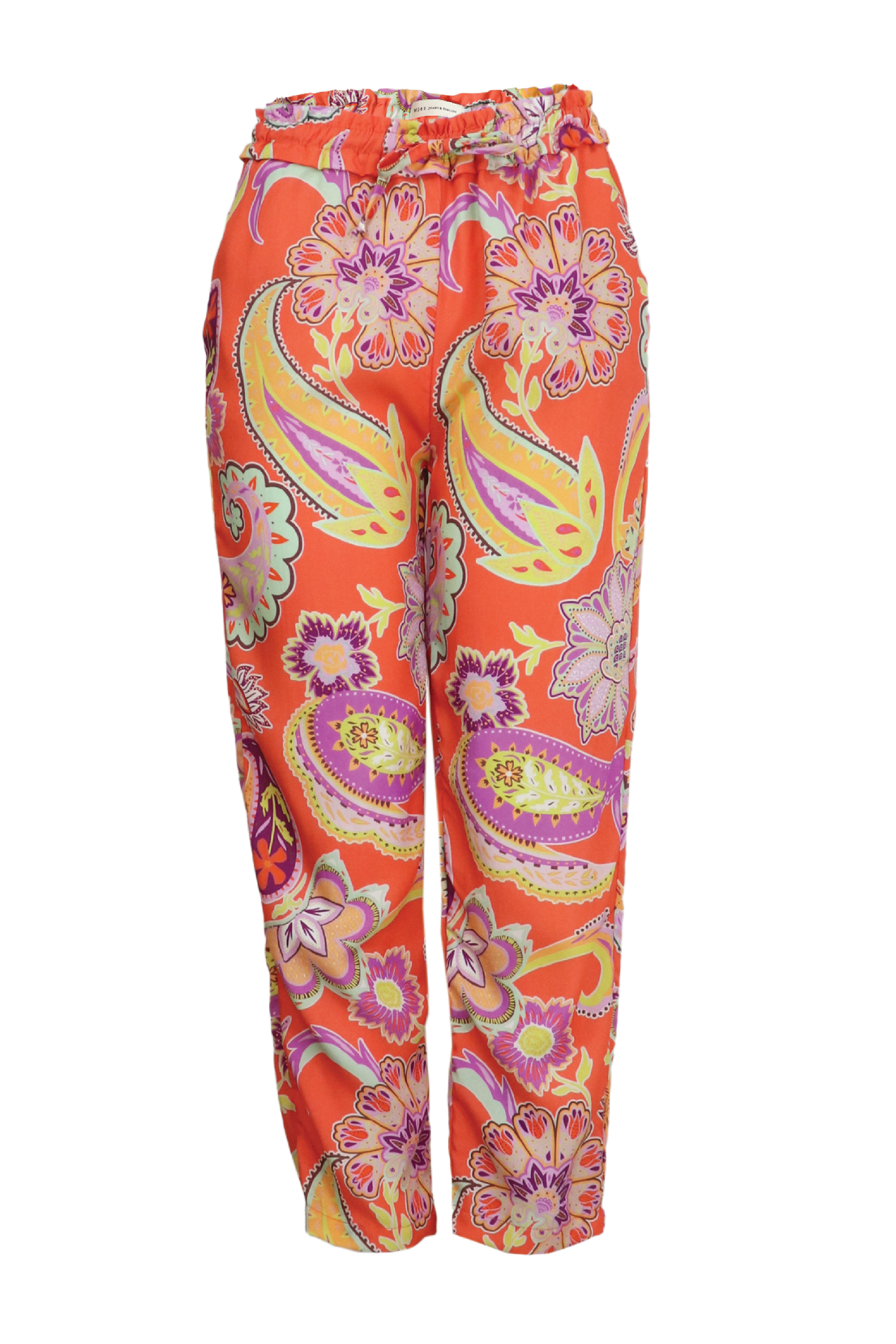 Pantalones estampado con cinturón