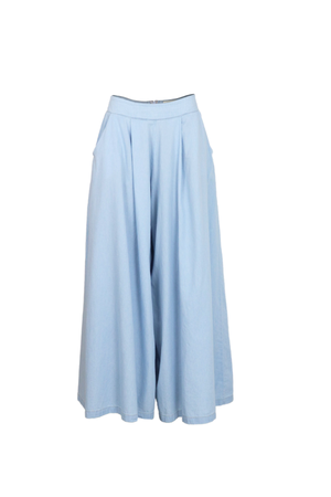 Pantalón en índigo claro para mujer