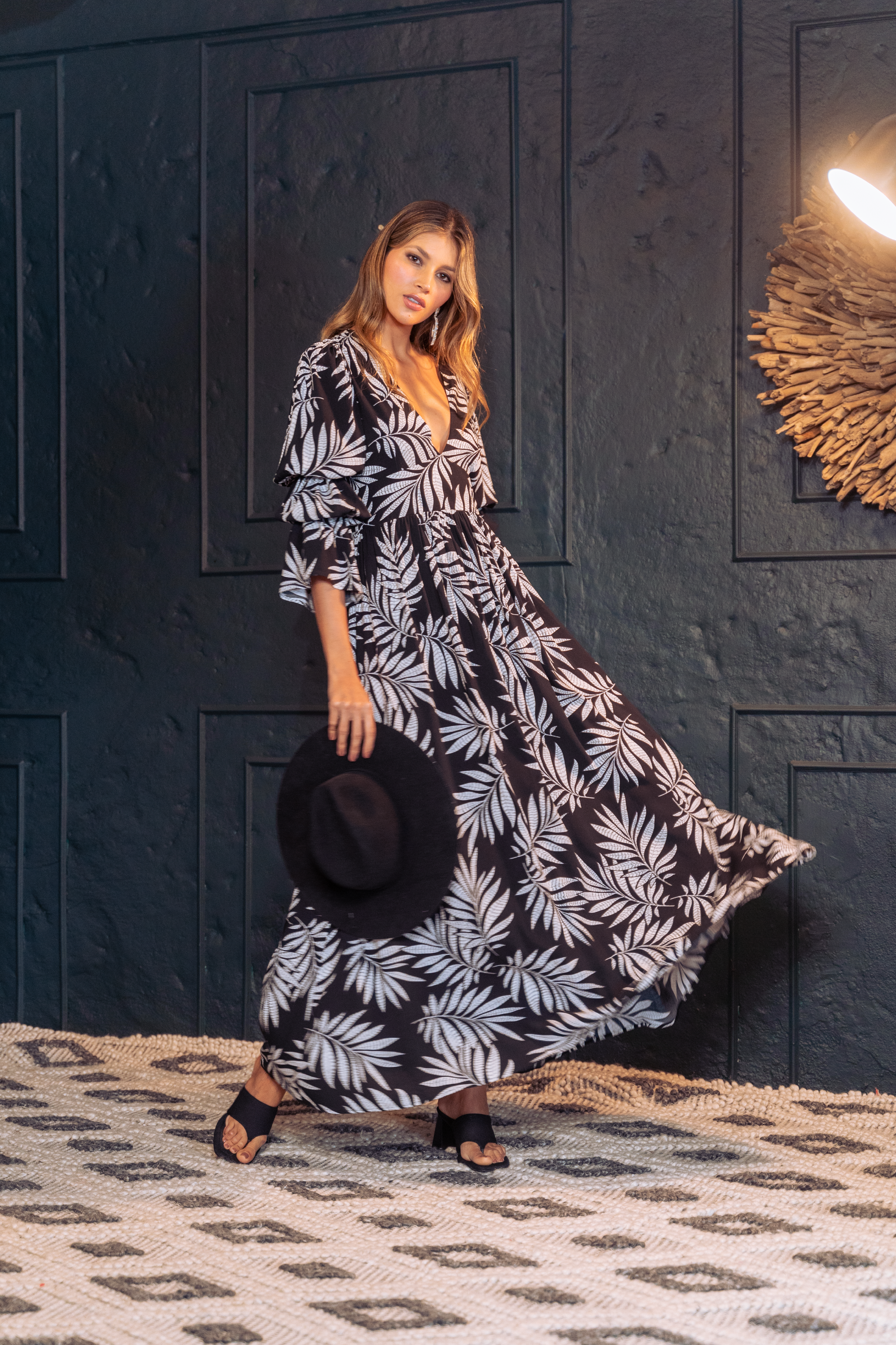 vestido estampado para mujer
