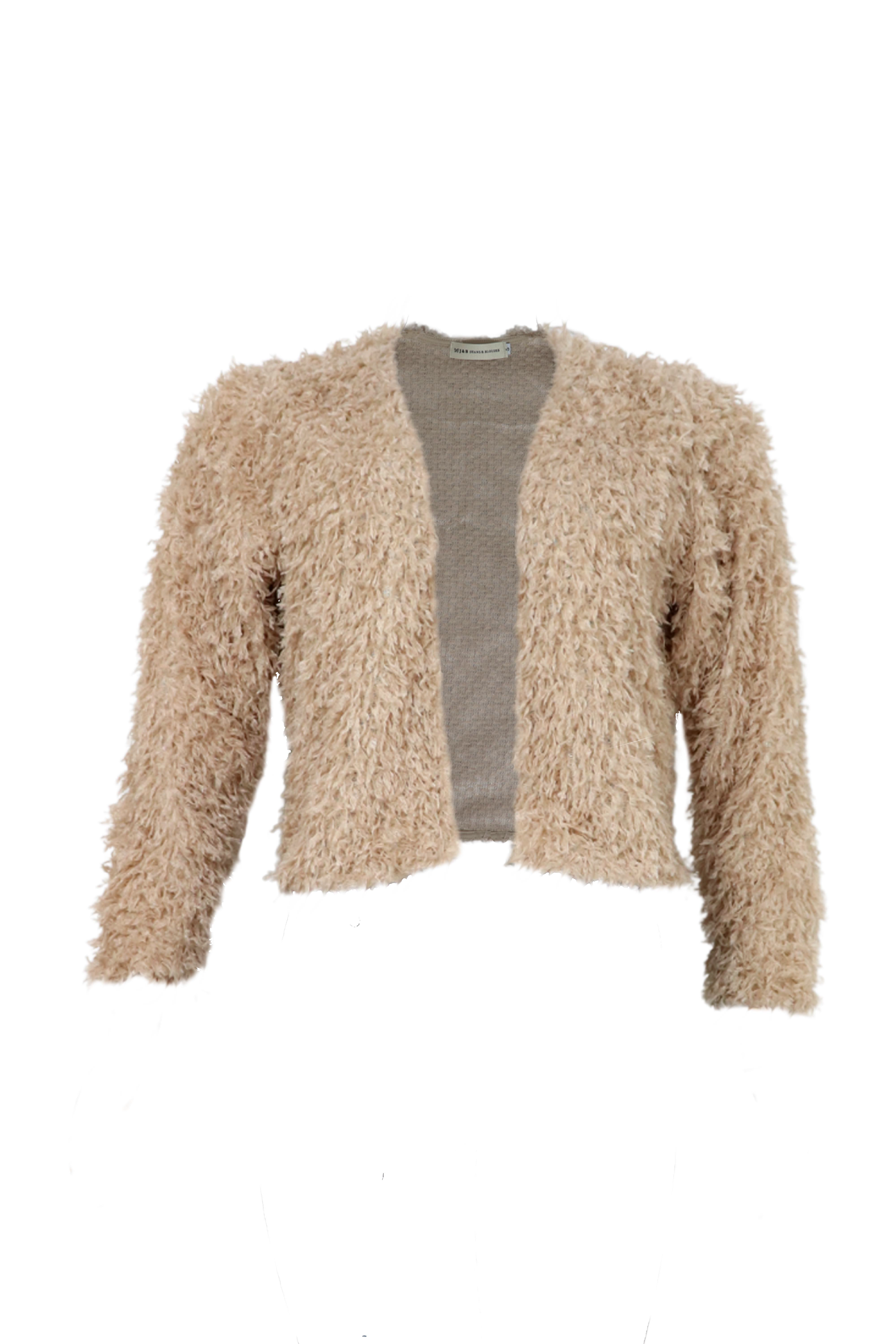 Saco deshilachado beige