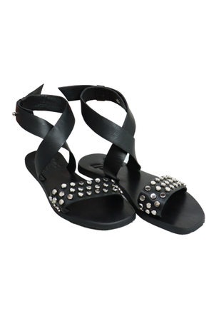 Sandalias con taches