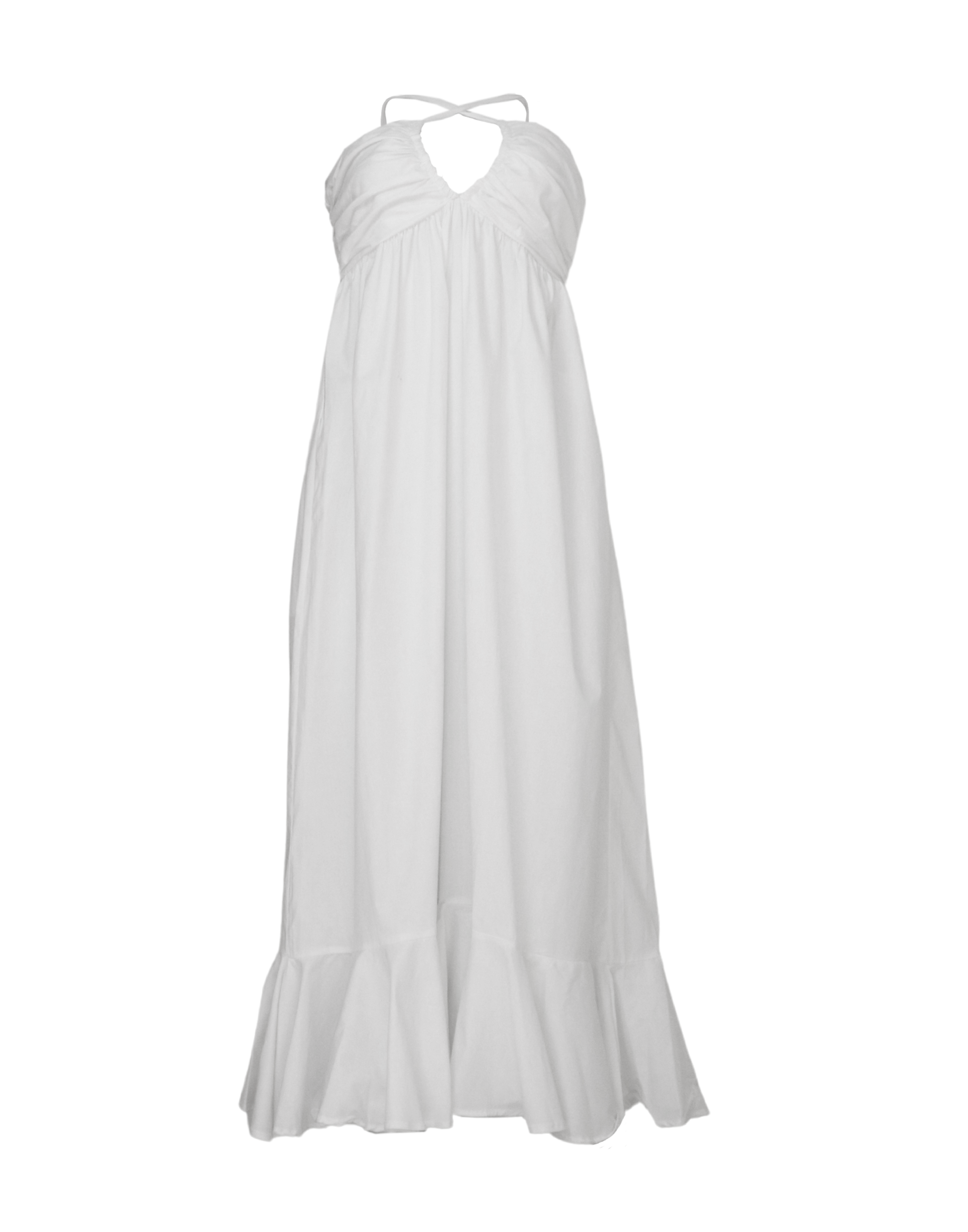 Vestido blanco midi
