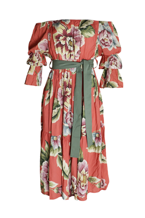 Vestido midi estampado