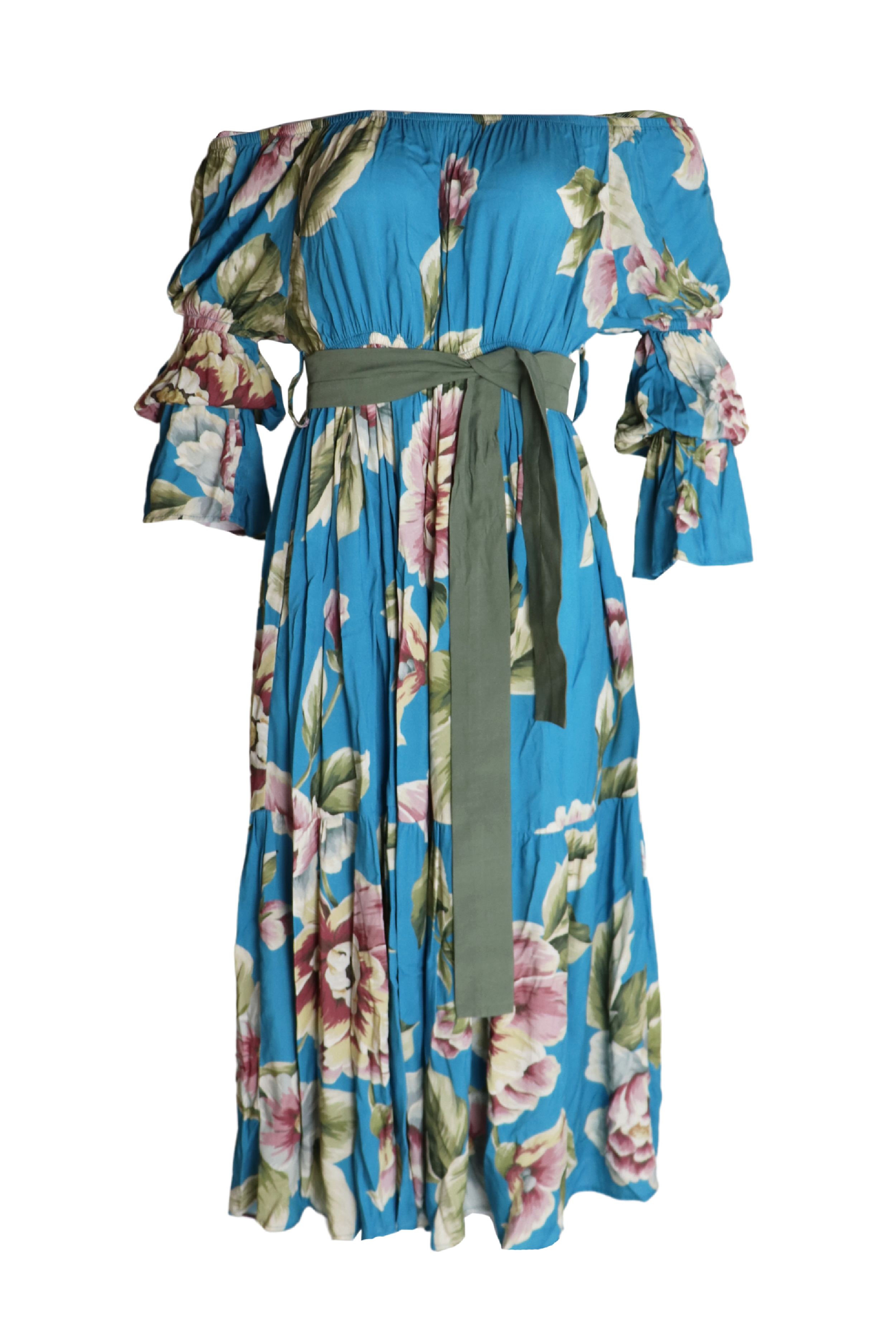Vestido midi estampado