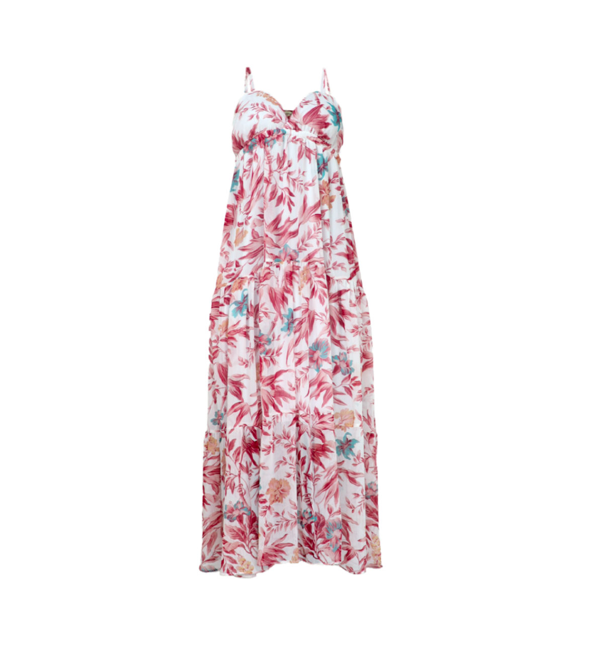 Vestido de Copas Flores con Tiras
