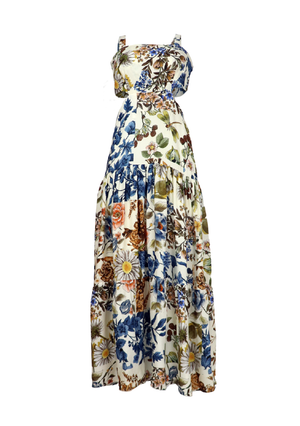 Vestido con escote cuadrado