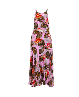 Vestido de tiras estampado