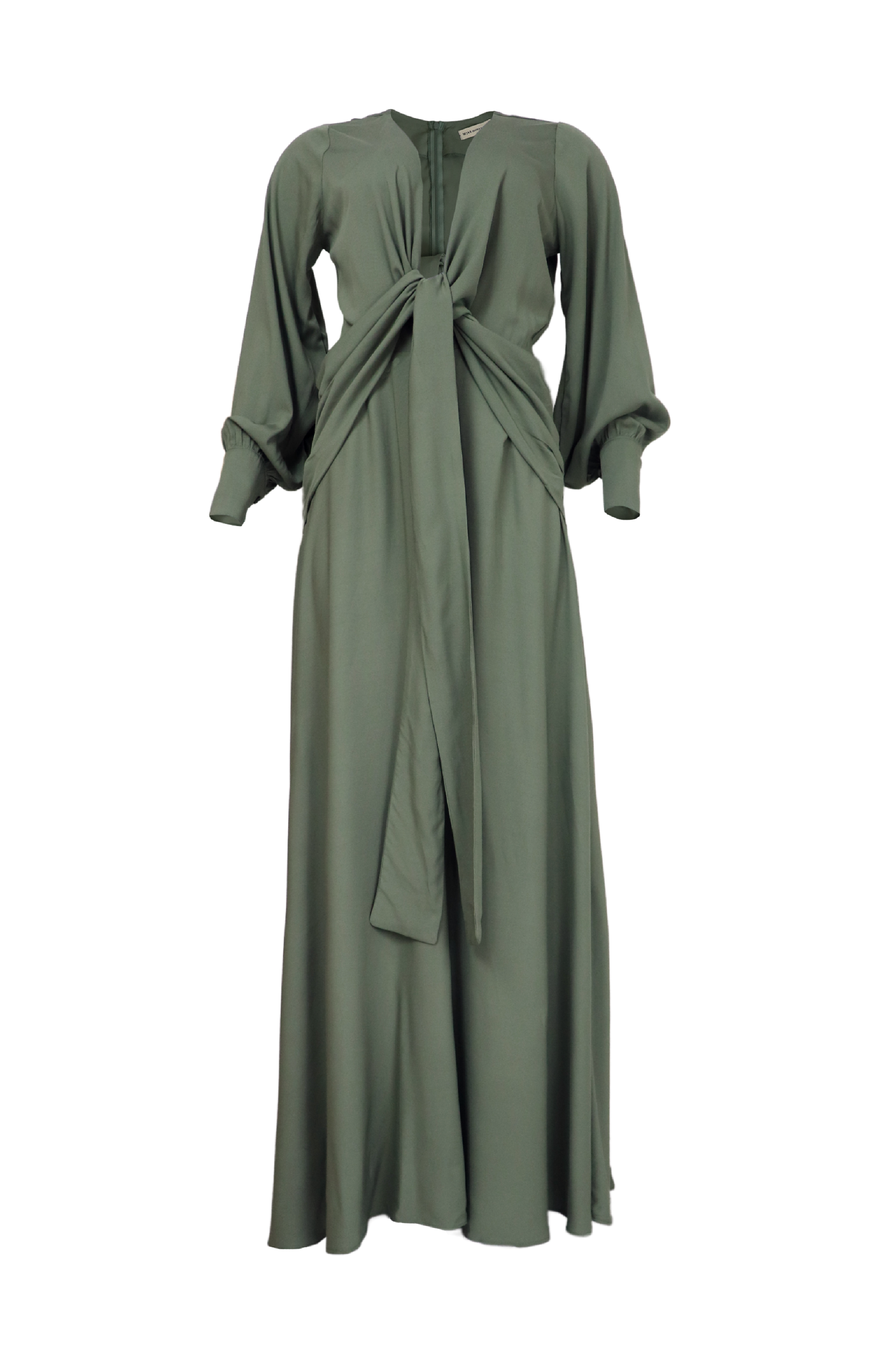 Vestido largo con tiras