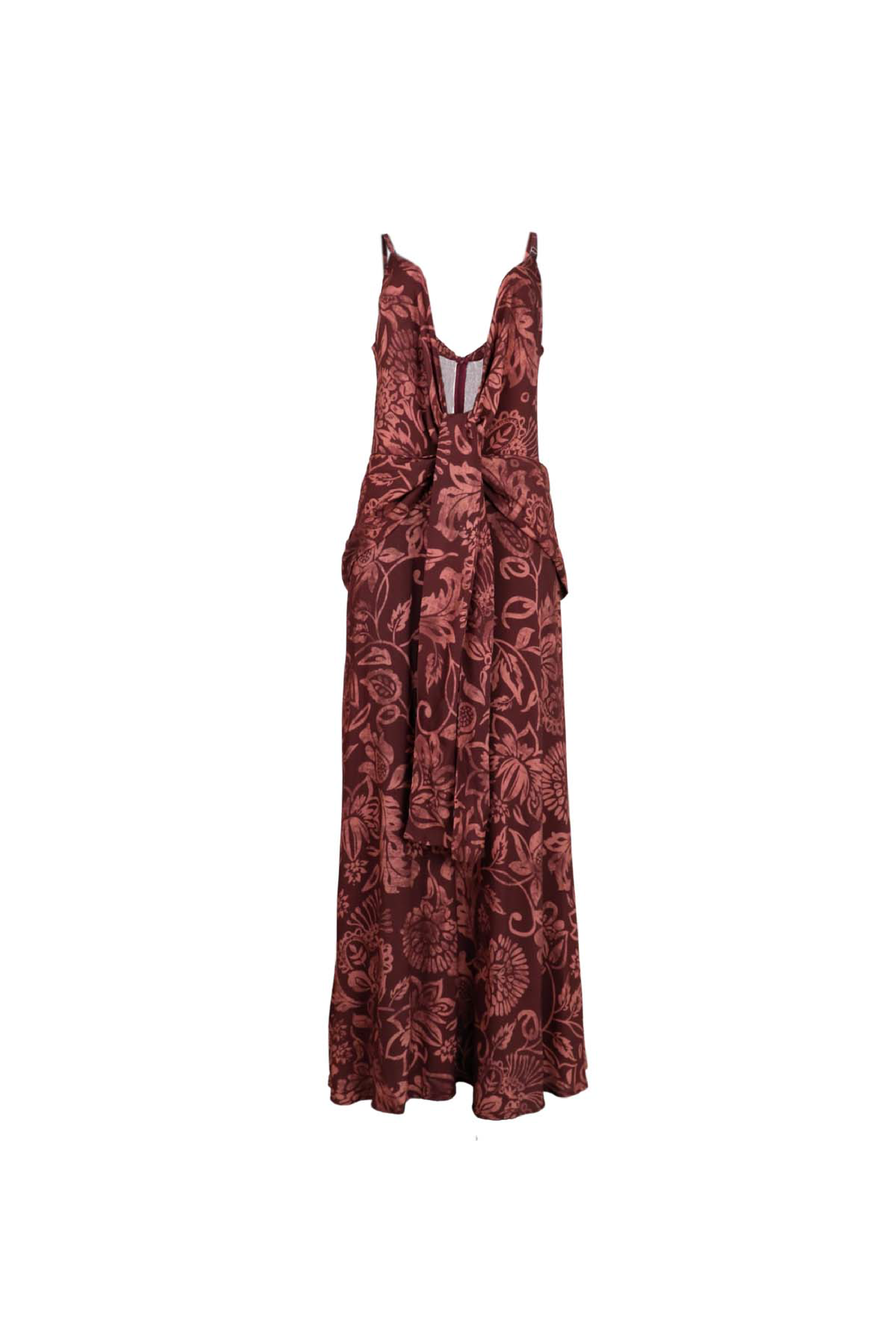 Vestido vinotinto para mujer