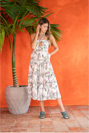  Strapless estampado para mujer