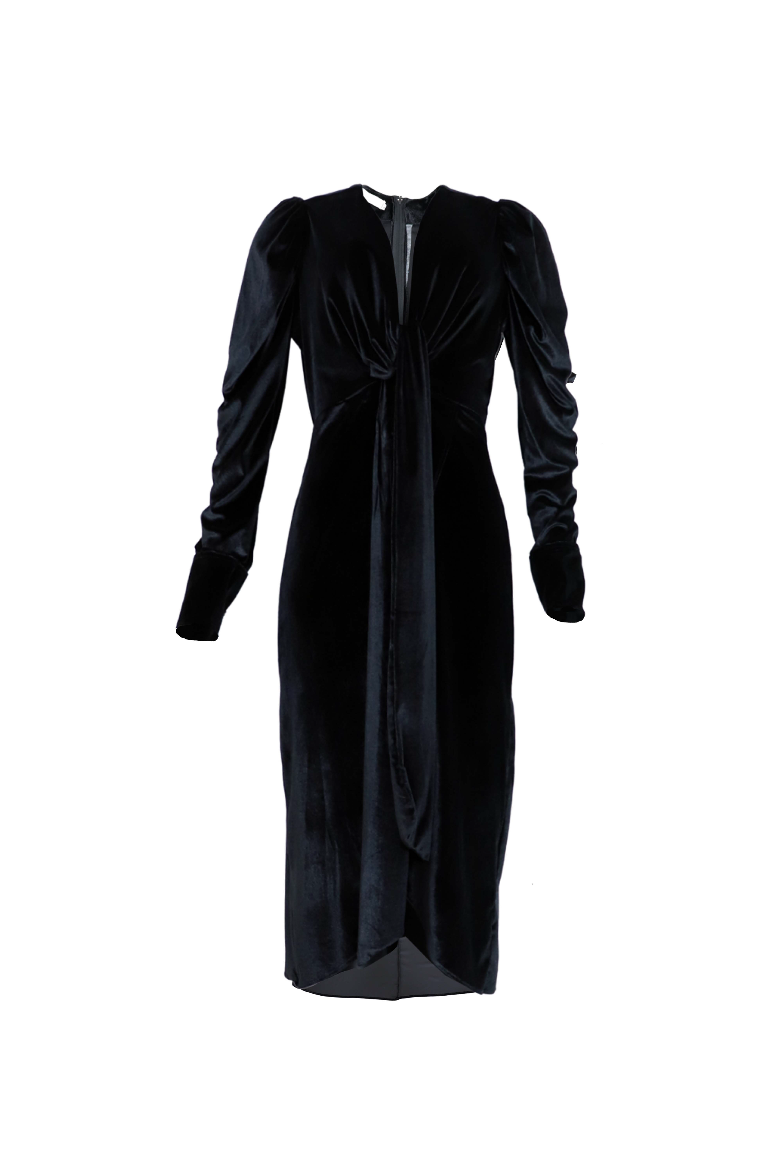 Vestido negro tercipelo