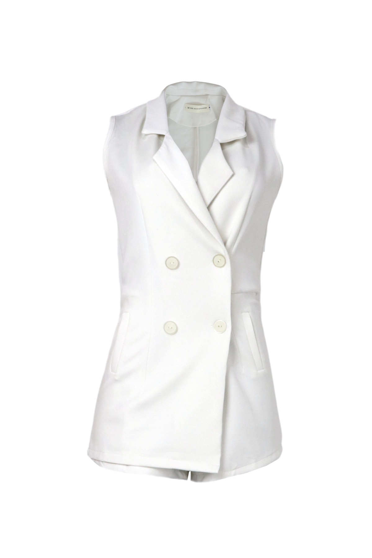 Vestido femenino corto con botones