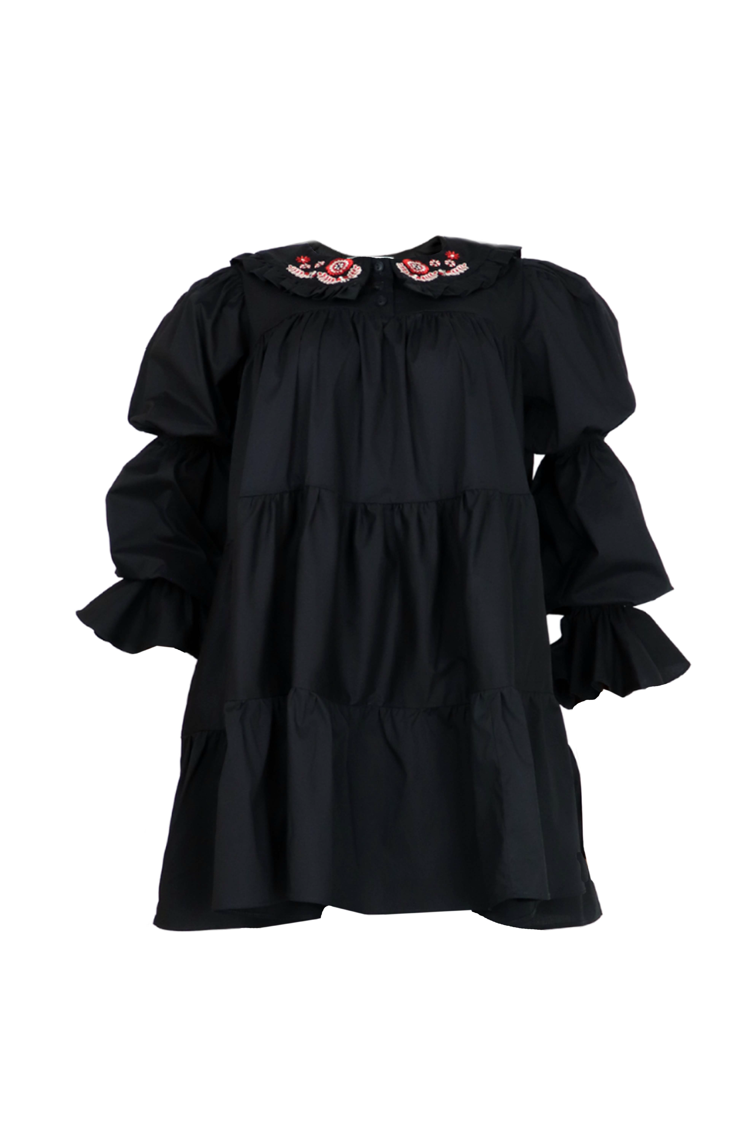 vestido corto para mujer con bordado