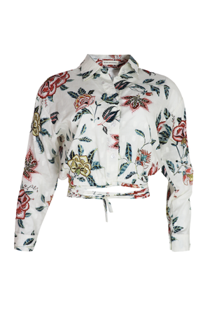 Camisa manga larga estampada
